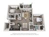 greystone falls two bedroom with detached garage and deck floor plan